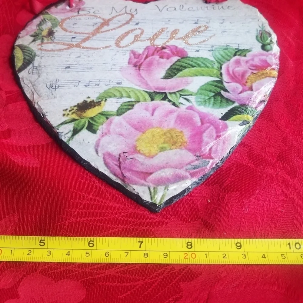Valentine Slate Heart Wall Decor